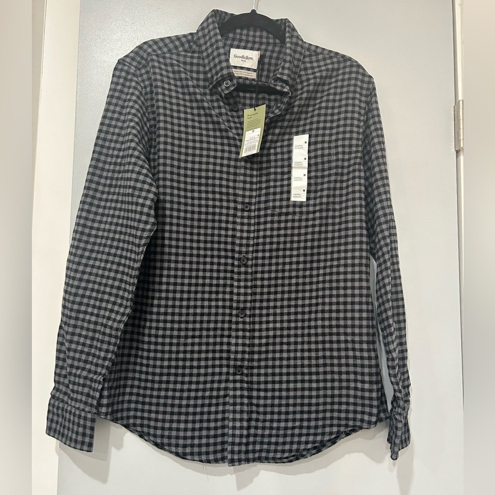 NET Goodfellows Checkered Button Down Shirt